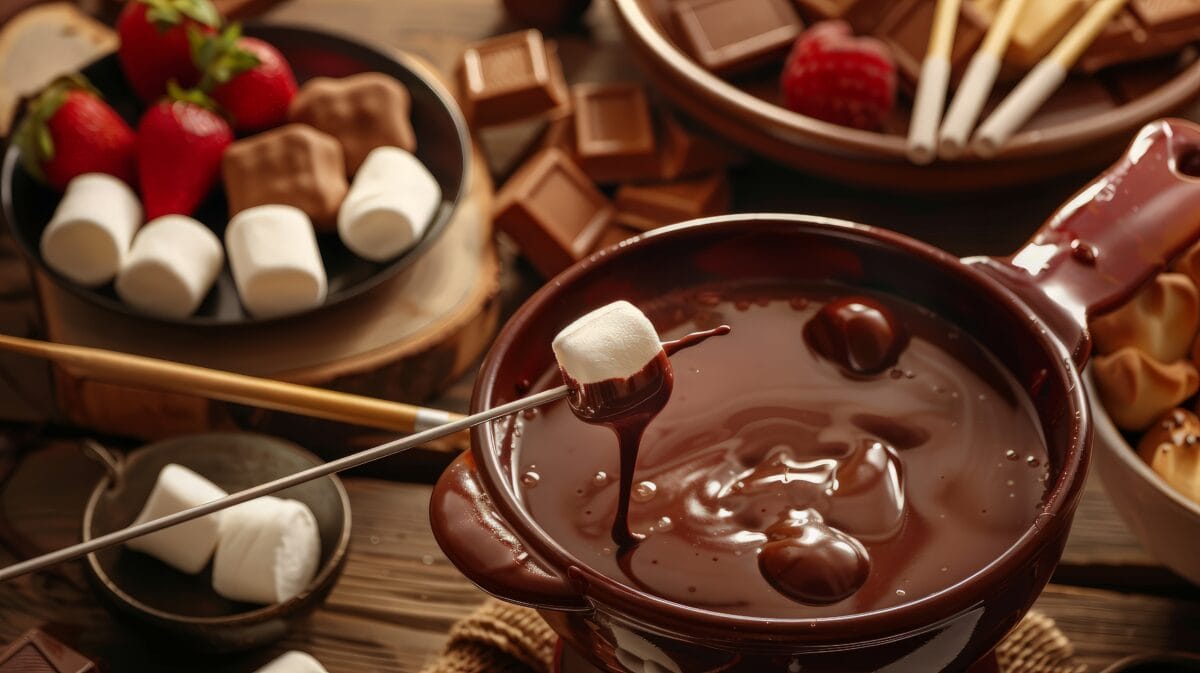 Przepis na fondue czekoladowe - pomysł na romantyczną kolację
