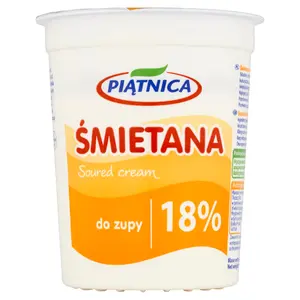 PIĄTNICA Śmietana 18%