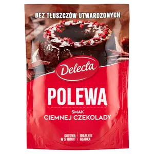 DELECTA Polewa o smaku ciemnej czekolady