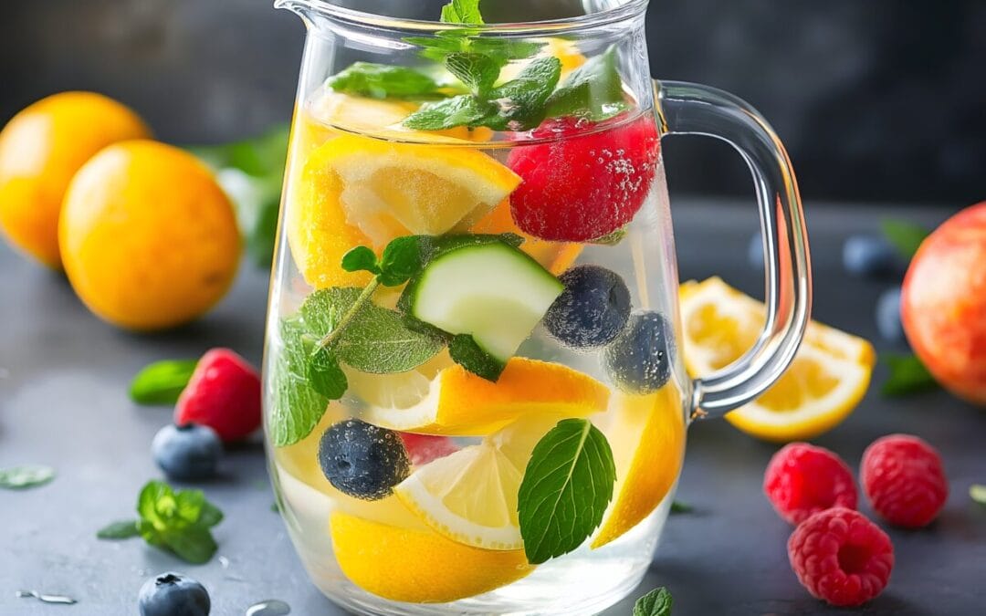 Detox water: 3 orzeźwiające przepisy z dodatkiem superfoods