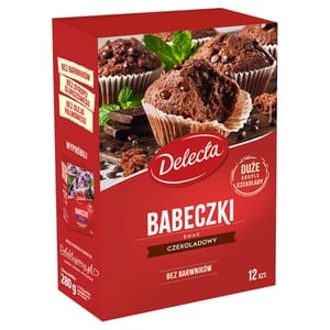 DELECTA Babeczki smak czekoladowy