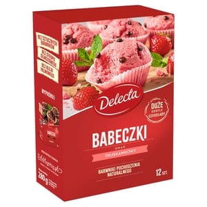 DELECTA Babeczki smak truskawkowy