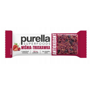 PURELLA SUPERFOODS Baton Antioxidant wiśnia-truskawka