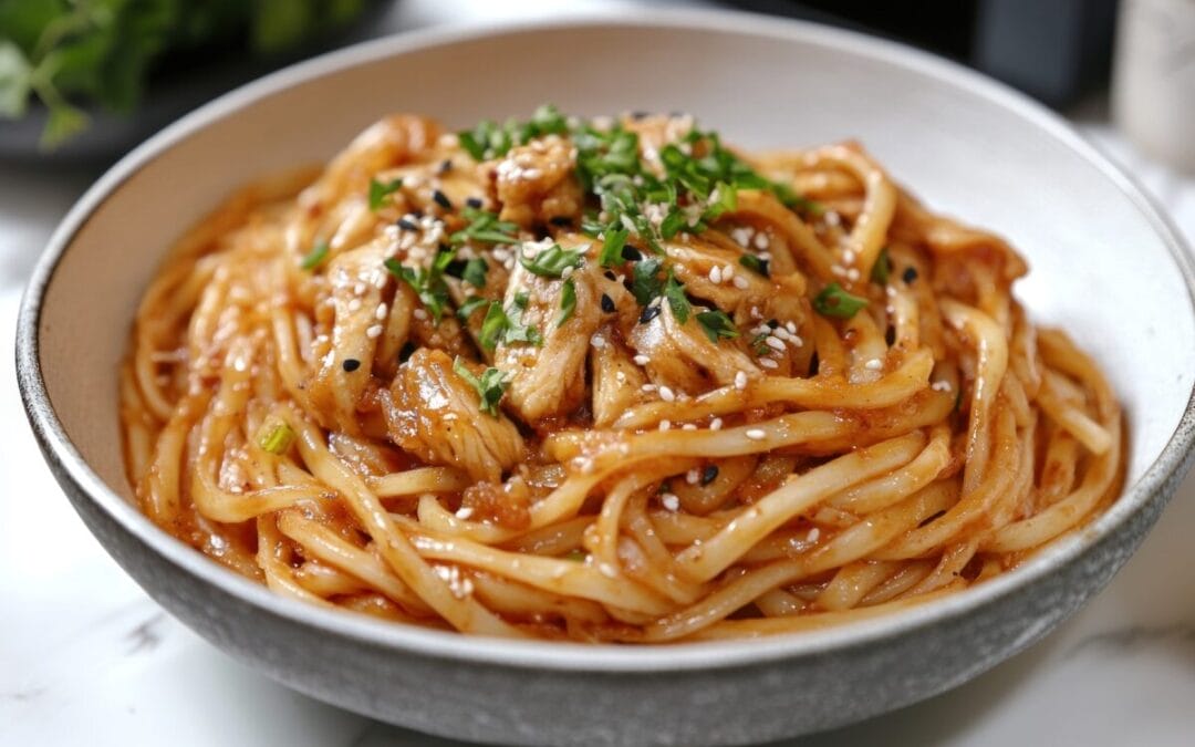 Najlepszy makaron udon z kurczakiem
