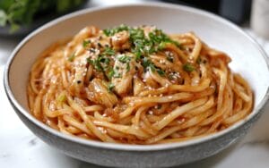 Najlepszy makaron udon z kurczakiem