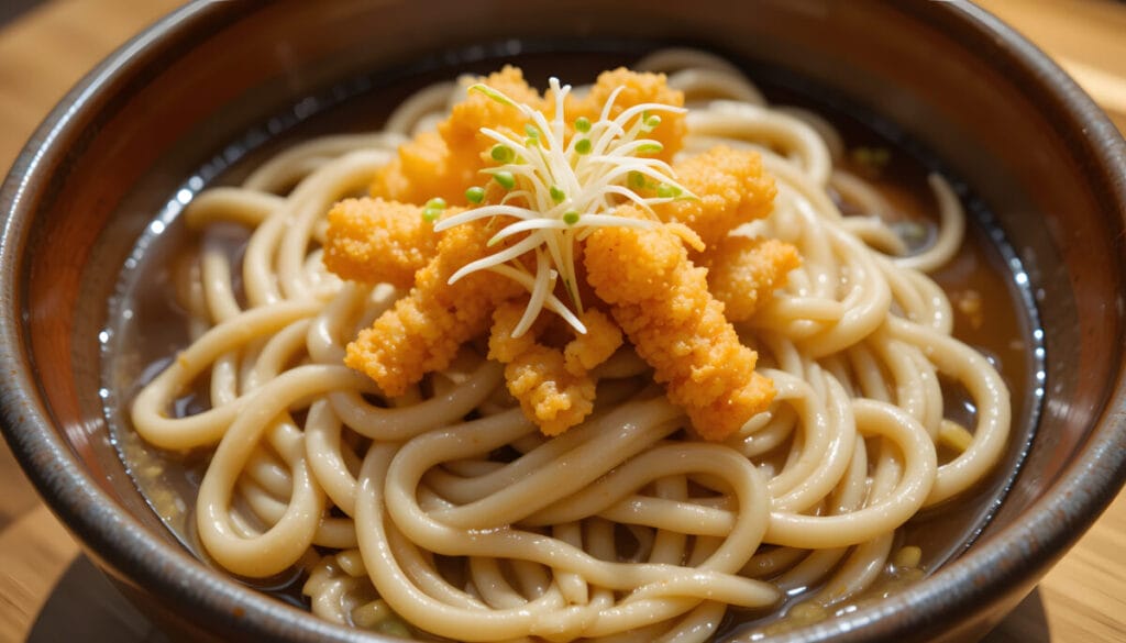 3. Udon z kurczakiem po japońsku (z tempurą)