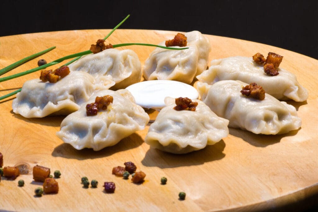 3. Zapiekane pierogi pod beszamelem