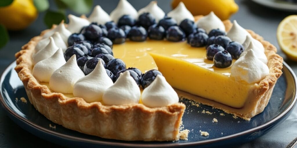 3. Tarta z Kremem Cytrynowym i Borówkami