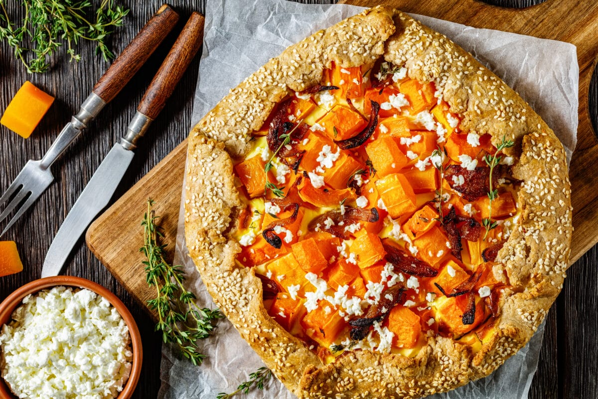 3. Tarta z dynią i serem feta
