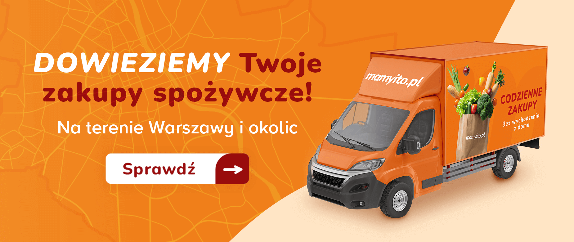 Dowieziemy zakupy spożywcze na terenie Warszawy